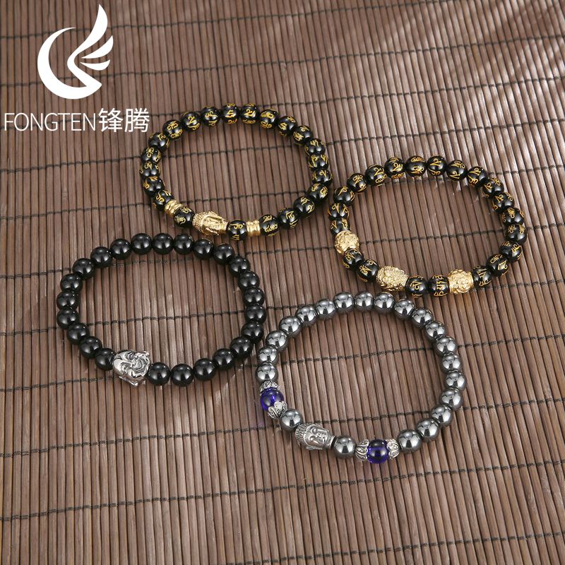 Men Accessories Bd - Fongten-Bracelet tête de bouddha religieux pour
