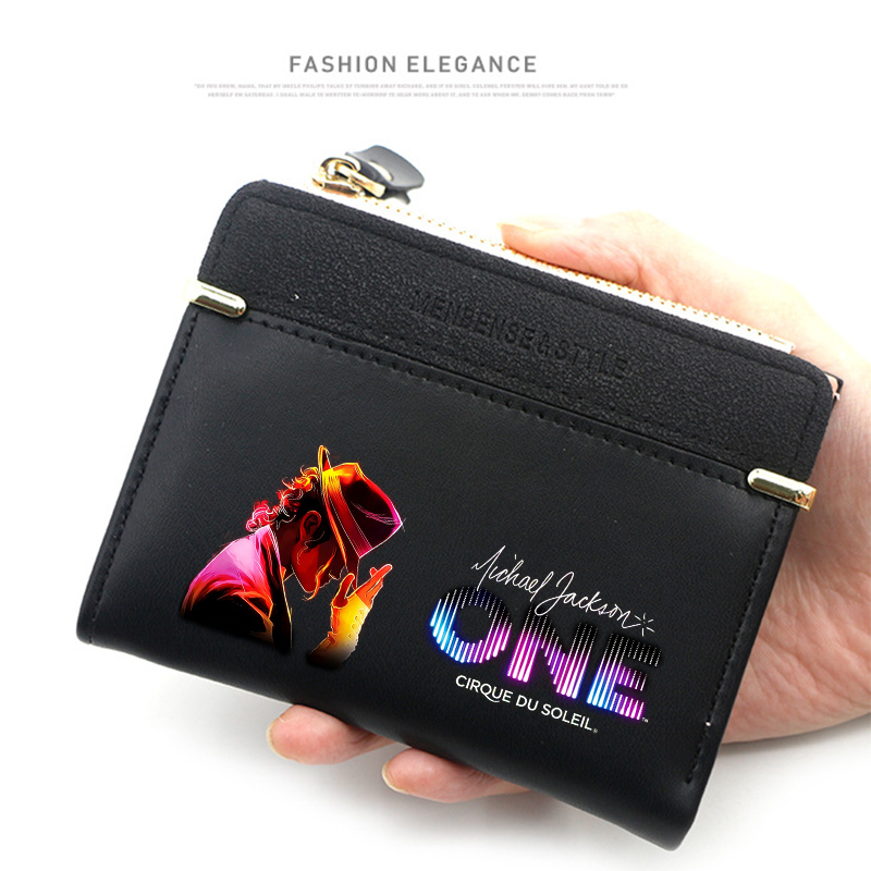 Coin Holder Men - Portefeuille Michael Jackson, porte-monnaie court, portefeuilles