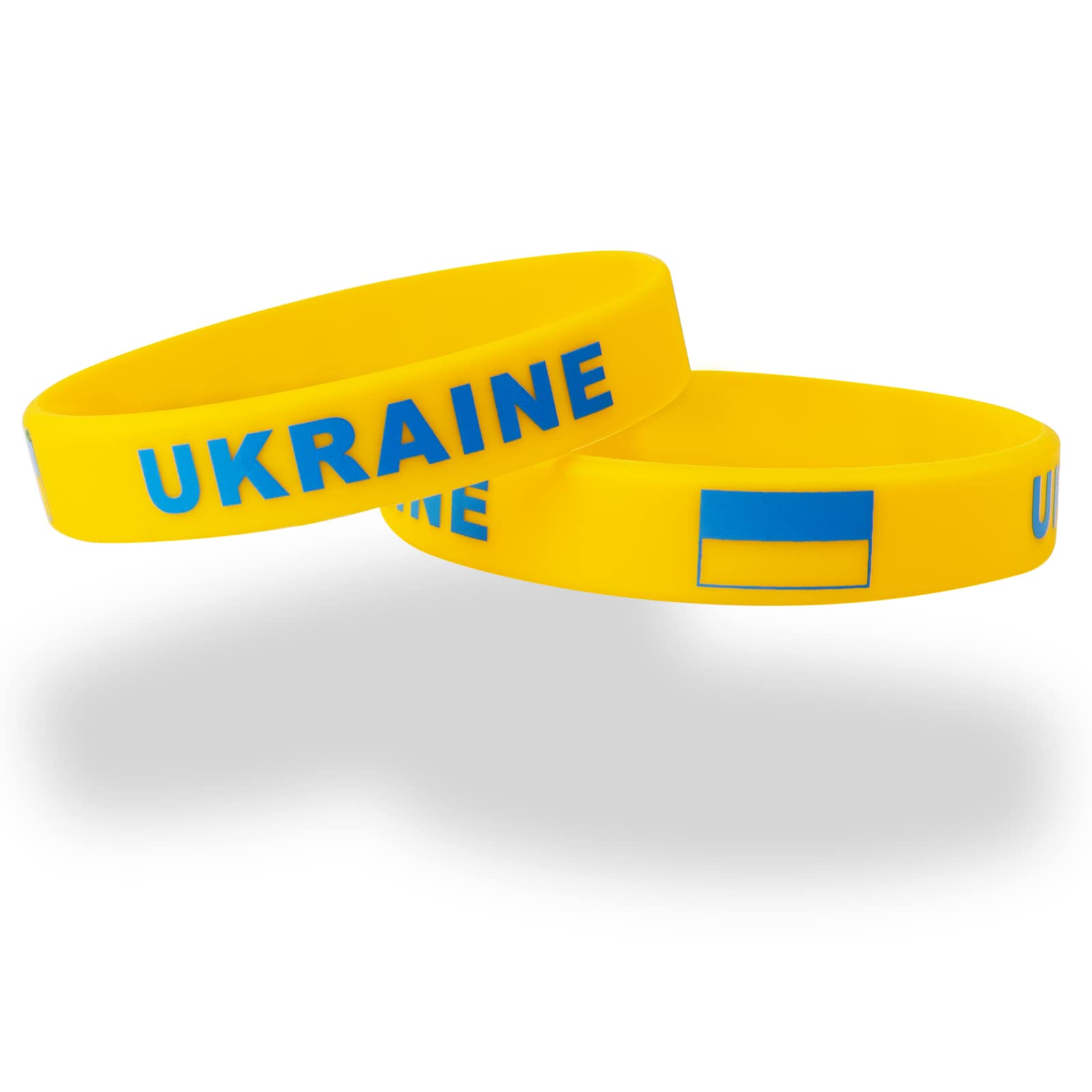 Men'S Accessories Uk - 2 pièces drapeau ukrainien Bracelet Silicone
