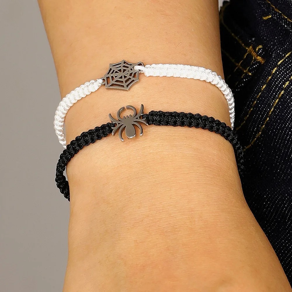 Men Accessories Aesthetic - Lot de 2 bracelets tressés toile