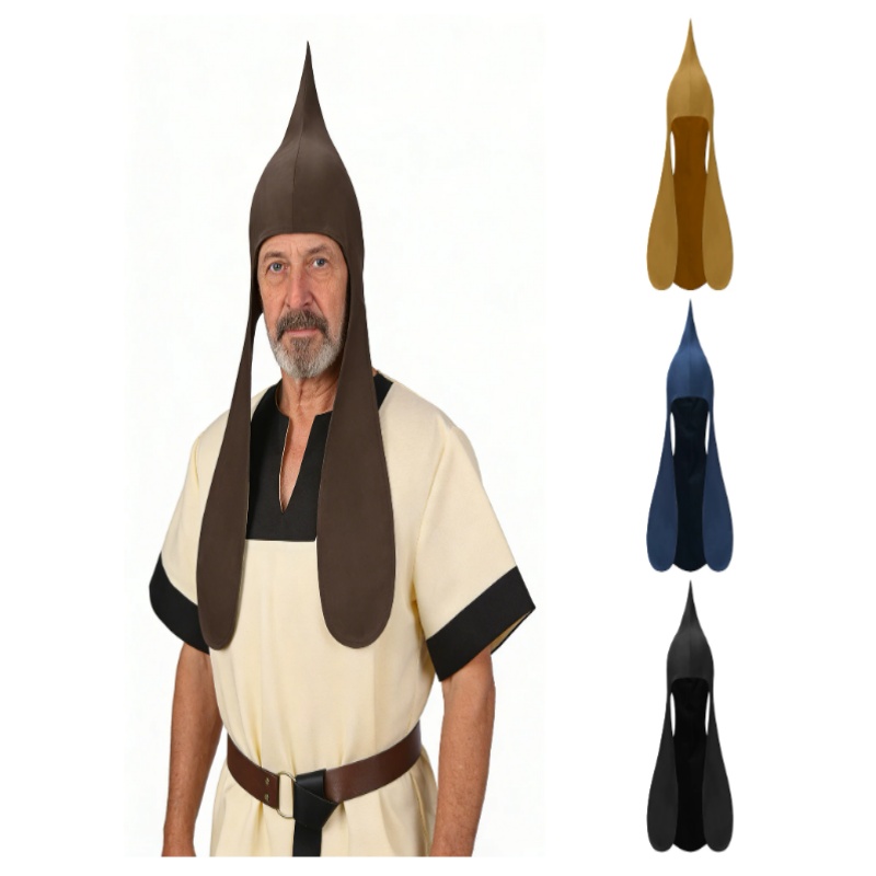 Men'S Victorian Accessories - Protection d'oreilles médiévale pour hommes, capuche