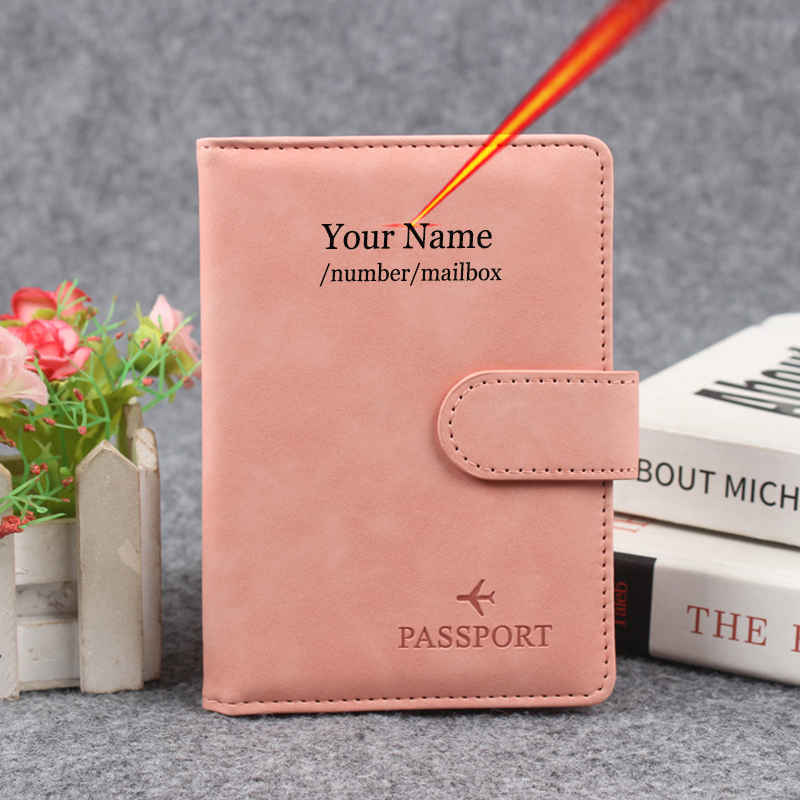 Men'S Accessories Travel Bag - Bouton magnétique couverture de passeport personnaliser