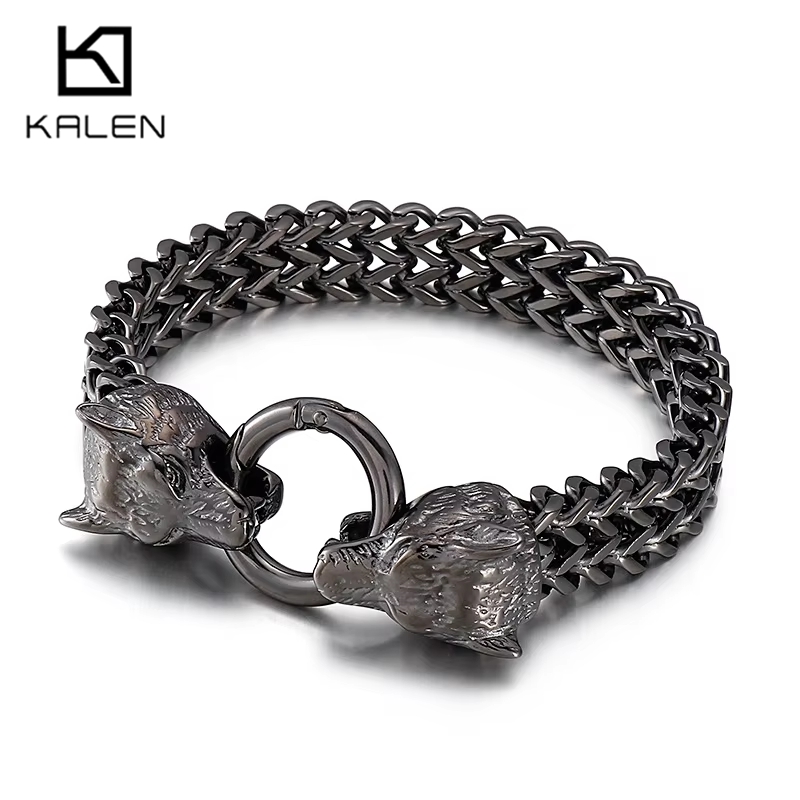 Men Accessories Bd - Bracelet KALEN 19-23cm en acier inoxydable