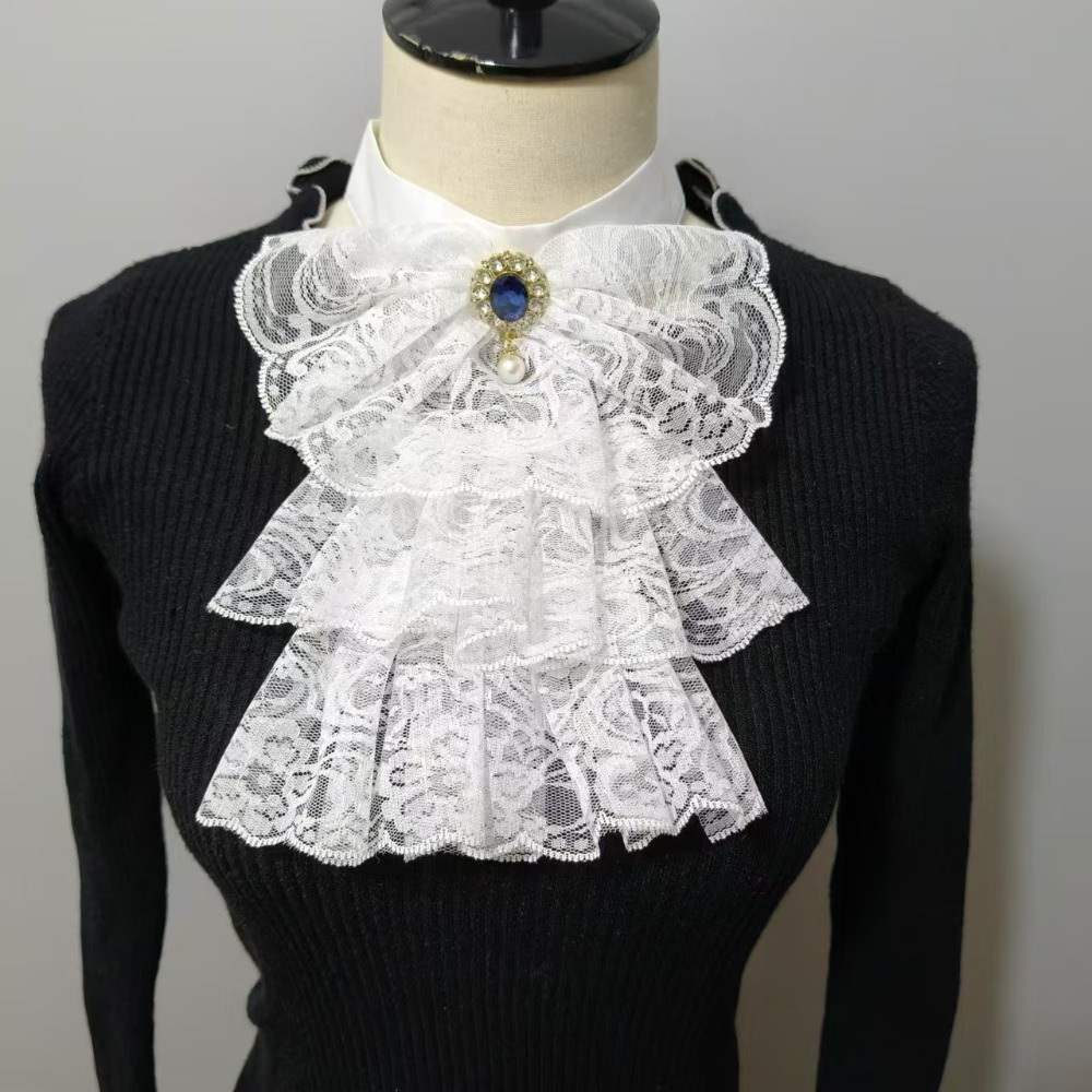 Men'S Victorian Accessories - Nouveau col détachable en dentelle victorienne,