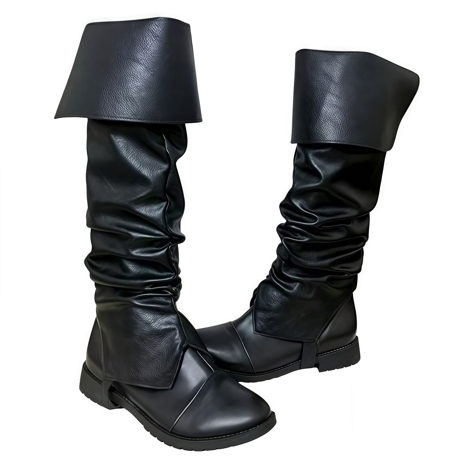 Men'S Viking Accessories - Couvre-bottes de pirate médiéval pour adultes,