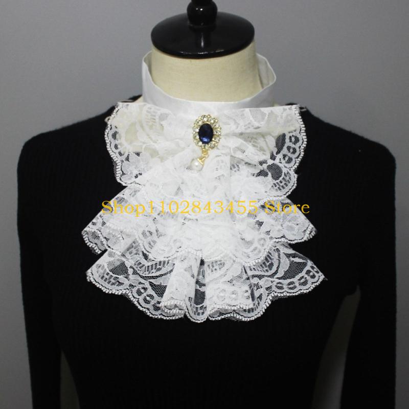 Collier à volants en Tulle Clo - Men'S Victorian Accessories avis et prix