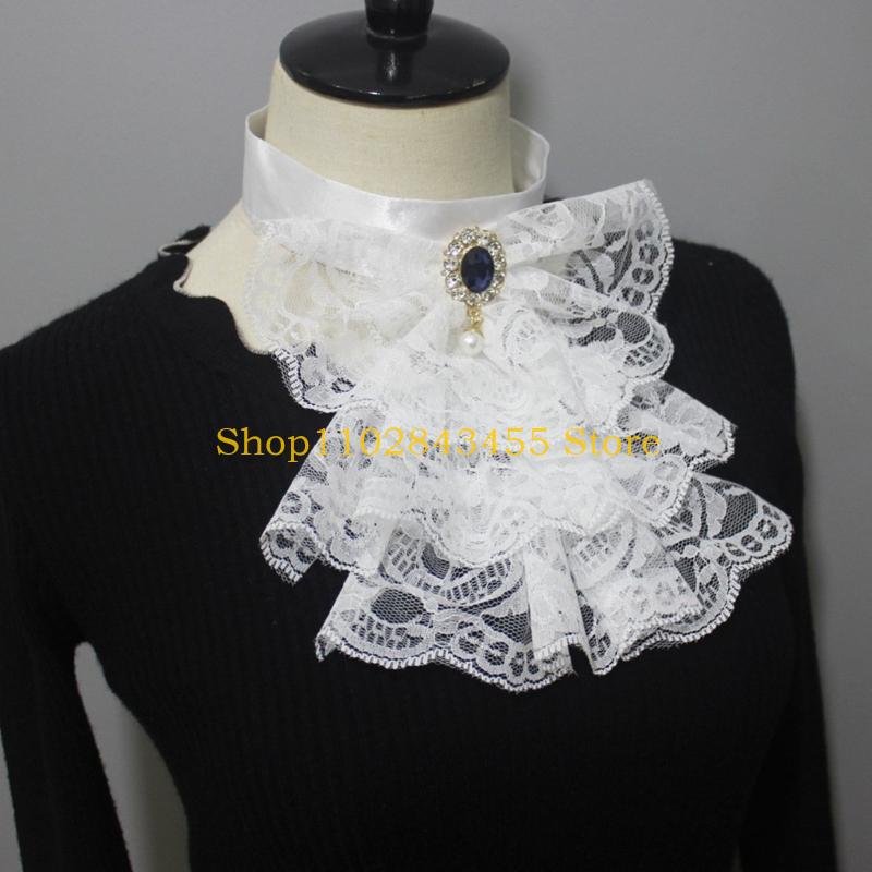 Collier à volants en Tulle Clo - Men'S Victorian Accessories avis et prix