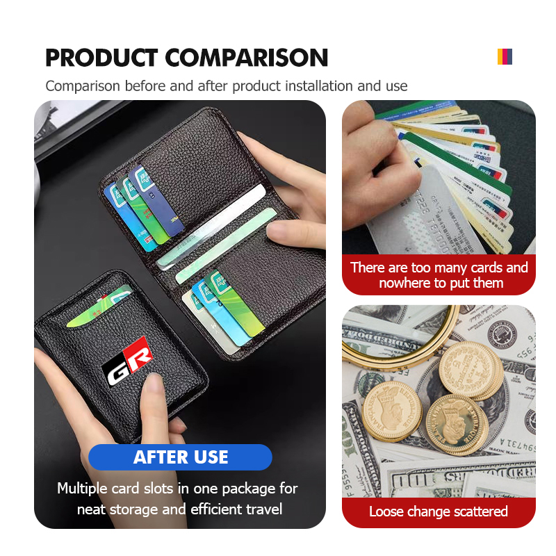 Portefeuille à deux volets pou - Bifold Leather Wallet avis et prix