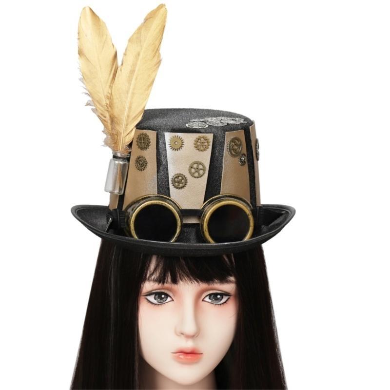 Chapeau haut-de-forme Gold Gea - Men'S Victorian Accessories avis et prix