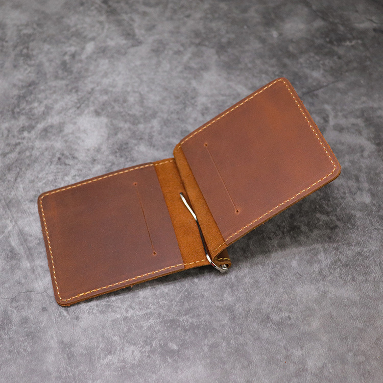 Portefeuille en cuir véritable - Bifold Leather Wallet avis et prix