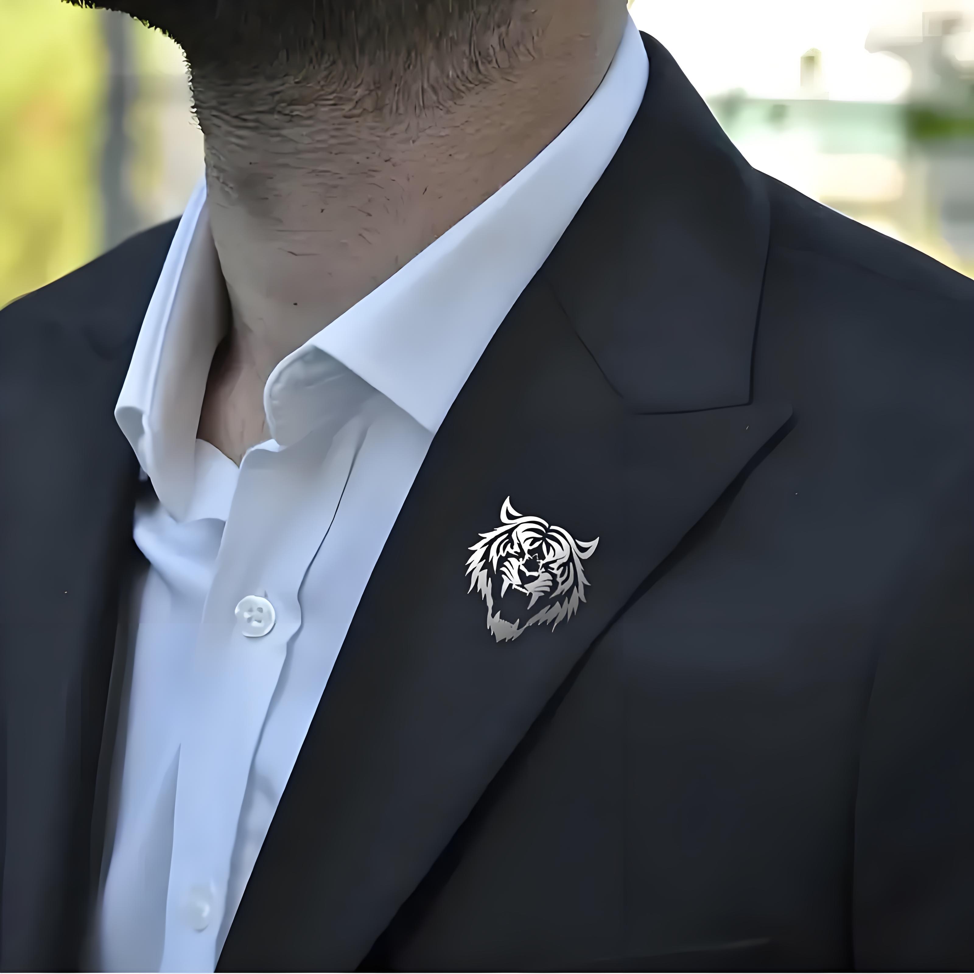 Épingle à revers tête de tigre - Men Accessories Gift Set avis et prix
