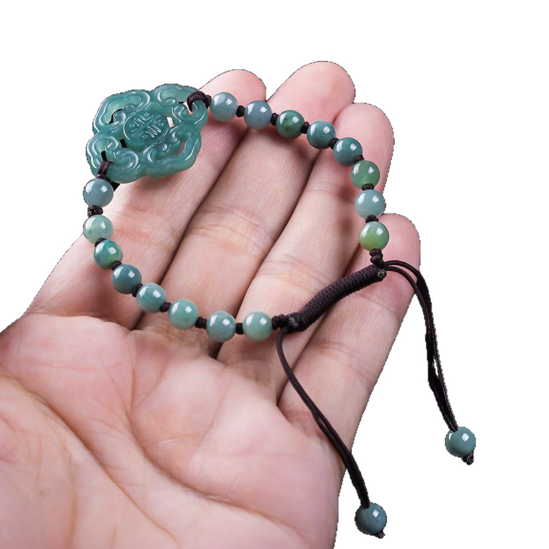 Bracelet en jadéite naturelle  - Bracelet Beaded Men avis et prix