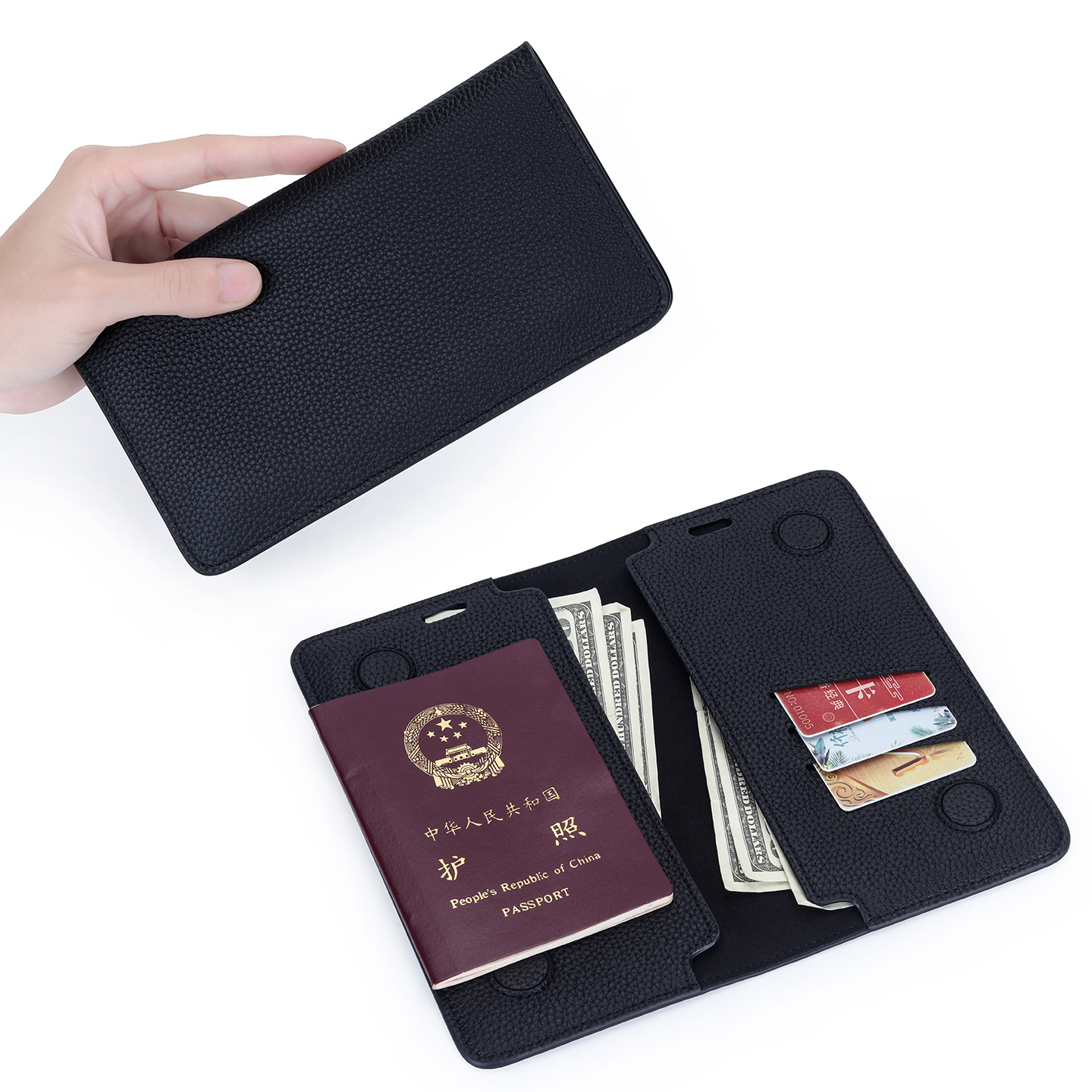 Portefeuille de passeport fin  - Bifold Leather Wallet avis et prix