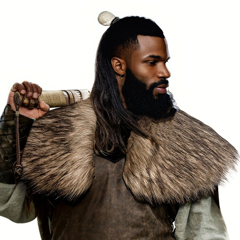 Col en fausse fourrure médiéva - Men'S Viking Accessories avis et prix
