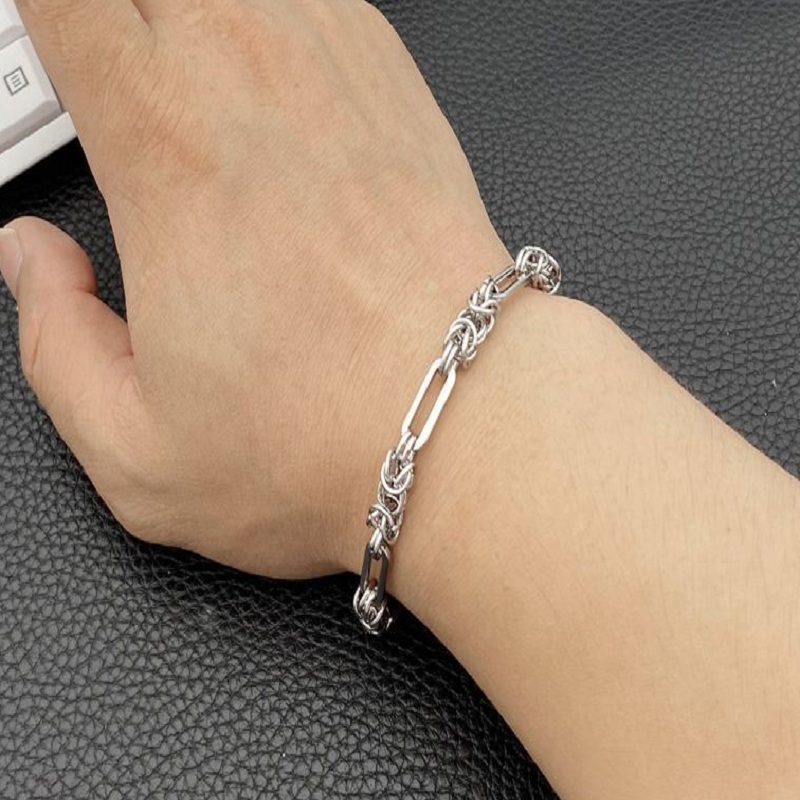 SION L-Bracelet byzantin en ac - Men Accessories Aesthetic avis et prix