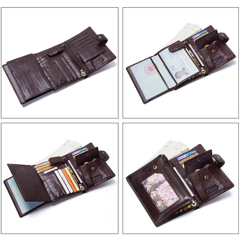 Portefeuille décontracté en cu - Bifold Leather Wallet avis et prix