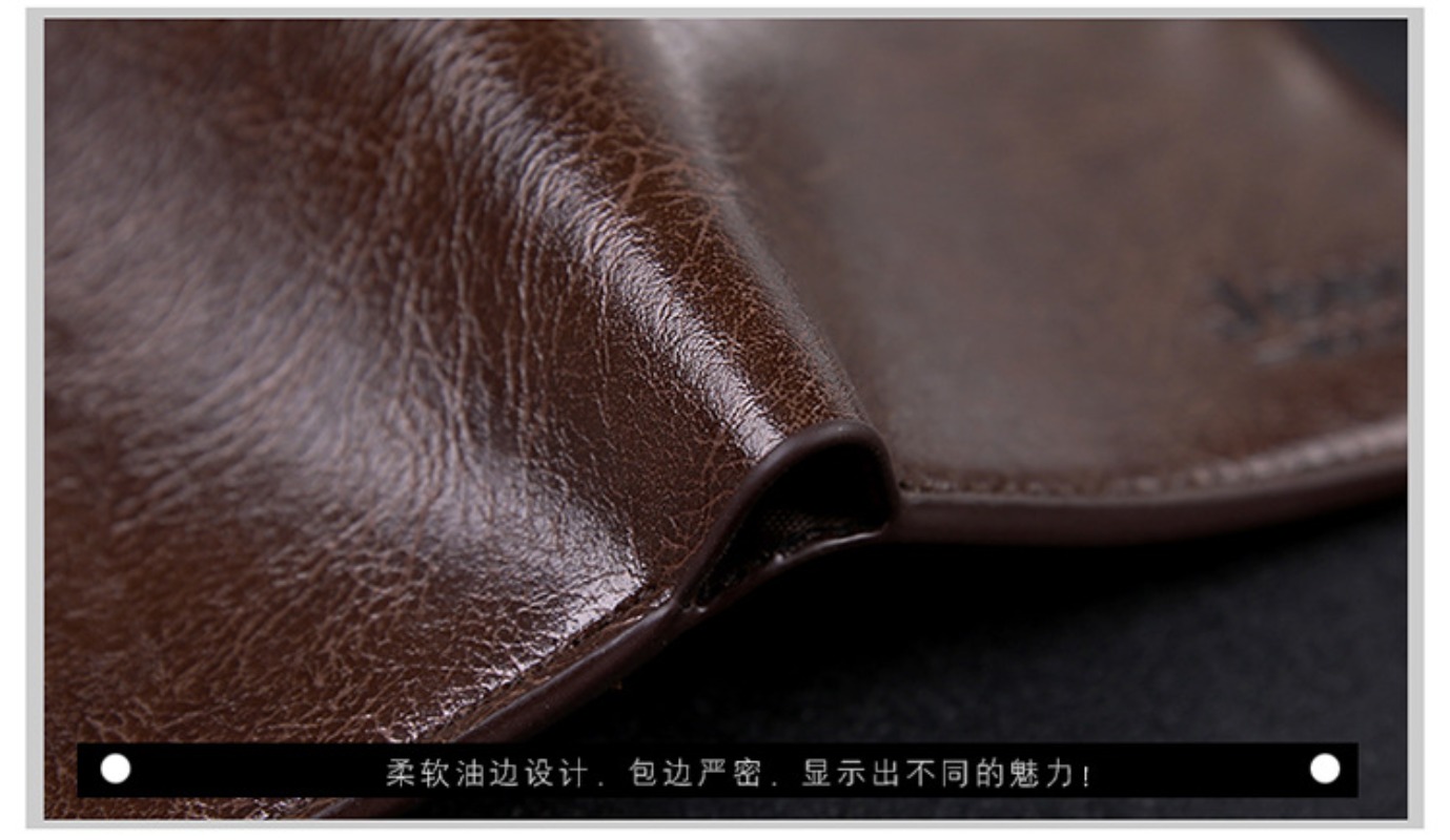 Porte-monnaie en cuir One Piec - Bifold Leather Wallet avis et prix