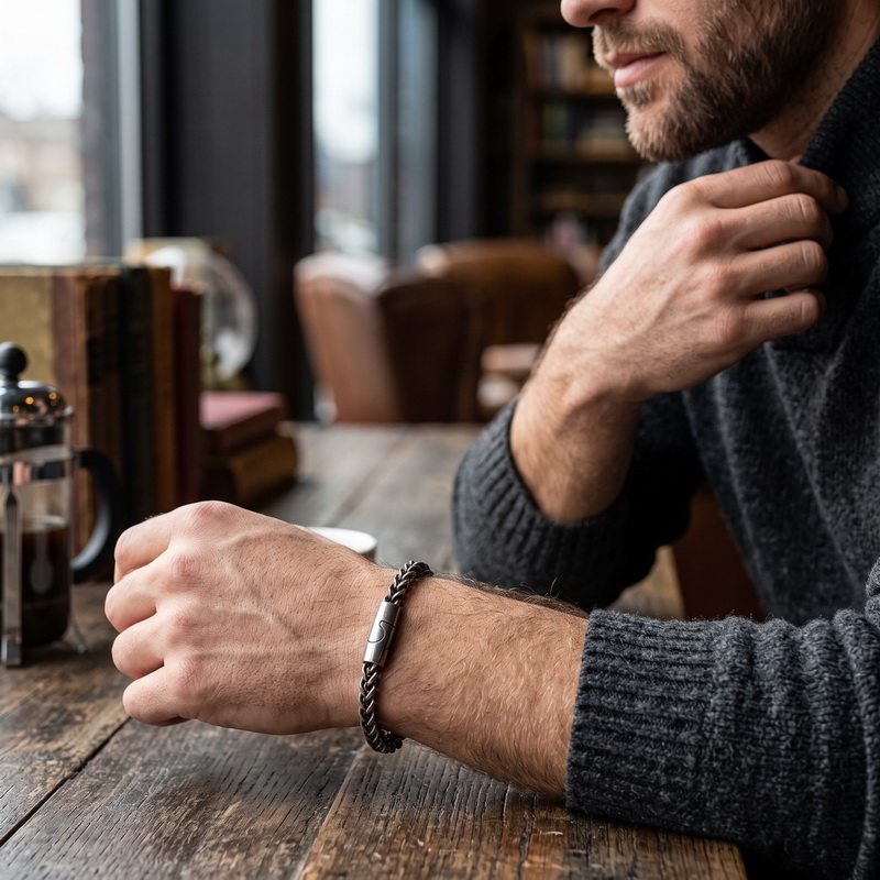 Nouveau Bracelet Rétro en Acie - Men Accessories Bd avis et prix