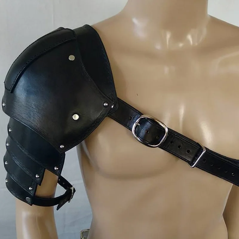Armure d'épaule en cuir médiév - Men'S Viking Accessories avis et prix
