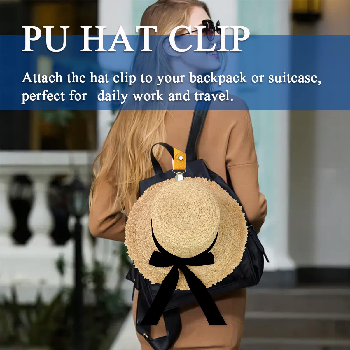 Clip à chapeau en cuir PU pour - Men'S Accessories Travel Bag avis et prix
